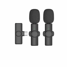 Kablosuz Yaka Mikrofonu Typ-c 2’li Mini Mikrofon