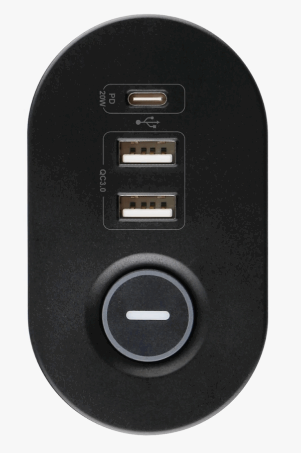 Masa Tipi Pd20w Akım Korumalı 3’lü Priz 2xusb 1xtype-c Girişli Kablolu Priz Ftr19 - Görsel 6
