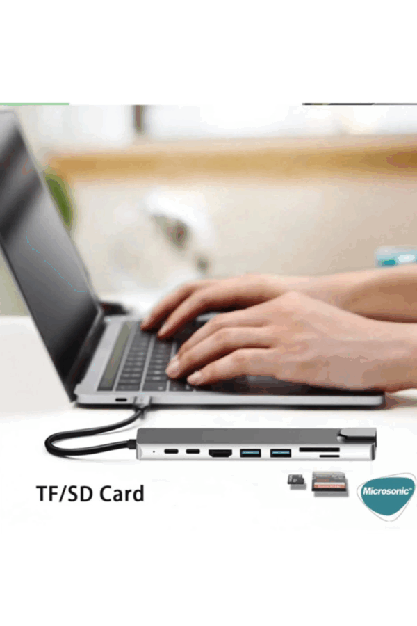 Type-c To Hdtv Multifunction Adapter 8 Port Kablo - Görsel 3