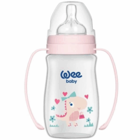 Wee Baby Klasik Plus Geniş Ağızlı Kulplu PP Biberon 250ml 138