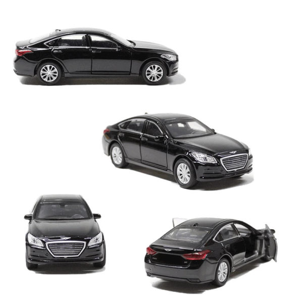 Çocuk Welly Hyundai Genesus Çek Bırak Metal Araba - Görsel 2
