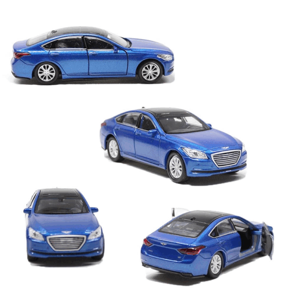 Çocuk Welly Hyundai Genesus Çek Bırak Metal Araba - Görsel 3