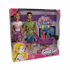 WG-115171 Kutulu 29cm İkizleri Olan Aile Bebek - Vardem Oyuncak