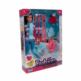 Çocuk WG-66730-66731 Kutulu 29cm Aksesuarlı Kayakçı Bebek - Vardem Oyuncak