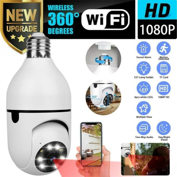 WiFi Panoramik Kamera 360 Derece Kablosuz Kamera (K0) - Görsel 4