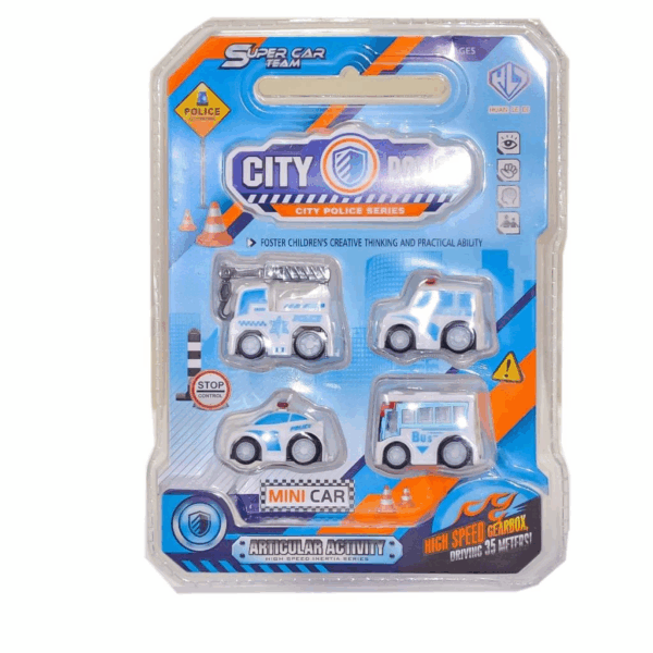 WIN40A-B Çek Bırak Polis Takımı - Mega Oyuncak