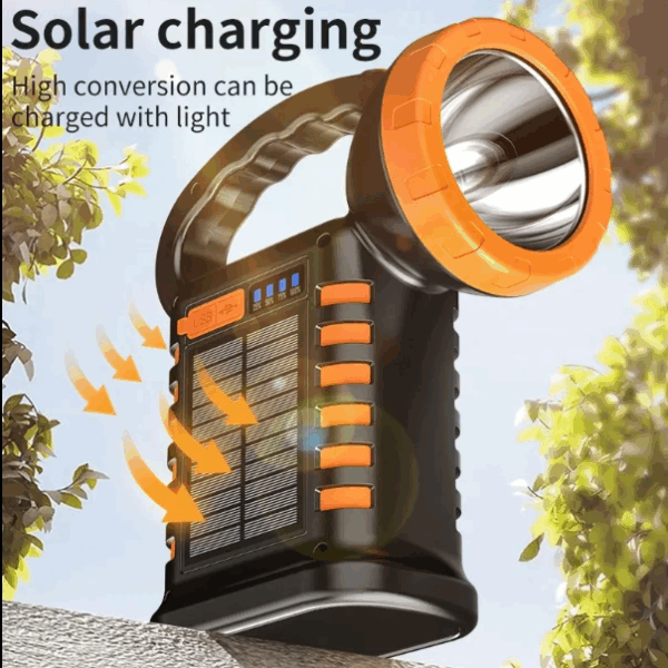 Wıson Ws-4343 Çok Fonksiyonlu Solar Şarjlı Powerbanklı Kamp Lambası - Görsel 4