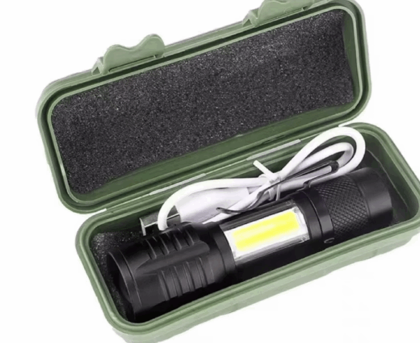 Wison Ws-5454 Taktik El Feneri Usb Şarj Edilebilir Kamp Feneri Cob Zumlanabilir Mini Taşınabilir El Feneri - Görsel 2