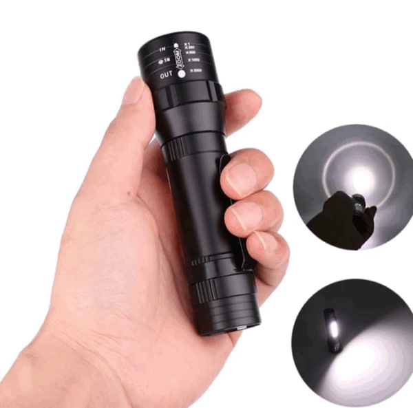 Wuben Wb-017 Zoomlu Şarjlı Cob Led Güçlü El Feneri - Görsel 2
