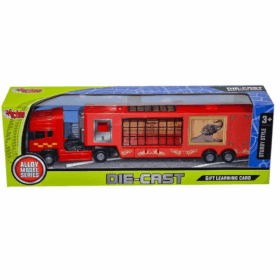 XFD889-352 Kutulu Die-Cast Kırmızı Gösteri Tırı - Vardem Oyuncak