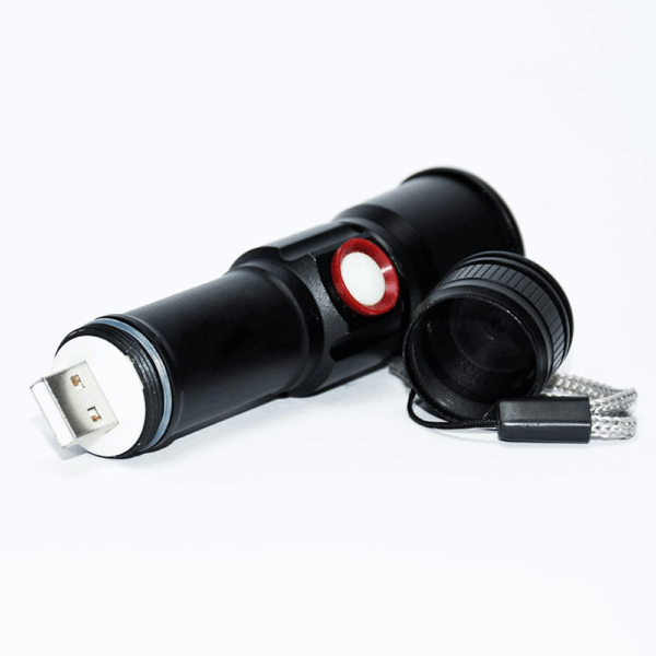 Xml-2 Led 1.000 Lümen  Usb Şarjlı El Feneri  Wt-611 - Görsel 5
