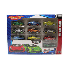 Yarış Arabaları Metal 10 Lu Set