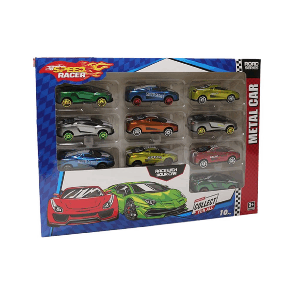 Yarış Arabaları Metal 10 Lu Set - Görsel 2