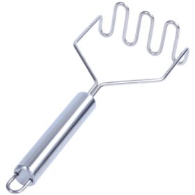 YAY ŞEKİL METAL SAPLI METAL PATATES EZİCİ (K0)