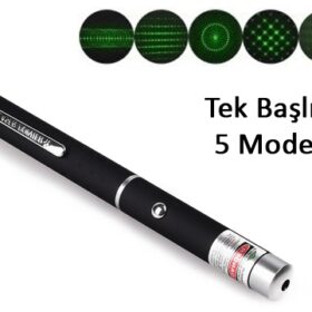 Yeşil Lazer Pointer 500 mW 15 Km Etkili (Tek Başlık 5 Model) (K0)