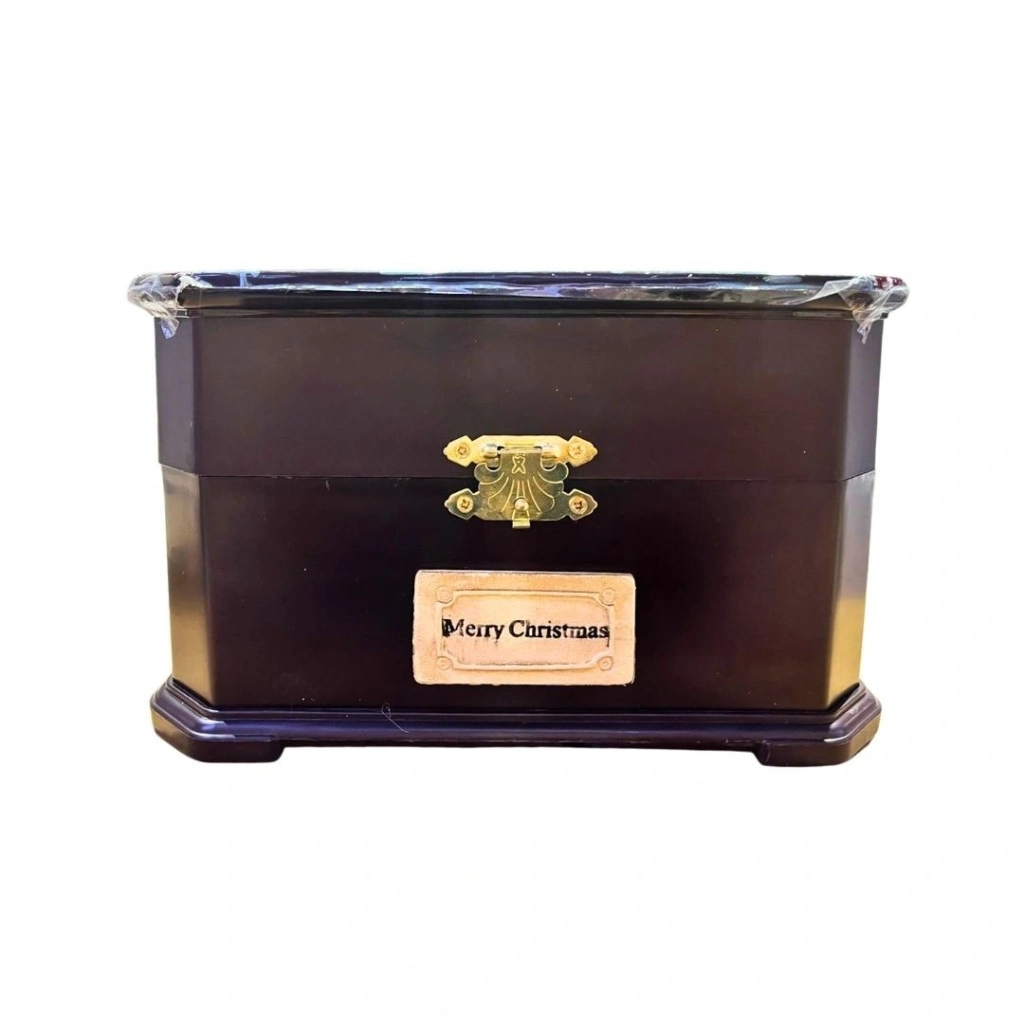 Yılbaşı Süsü Büyük Boy Ahşap Müzik Kutusu - Görsel 3