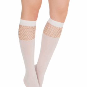 Beyaz Çok Şık Diz Altı Çorap  1018