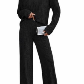 Şık Tasarım Siyah Alt Üst Takım PR7519