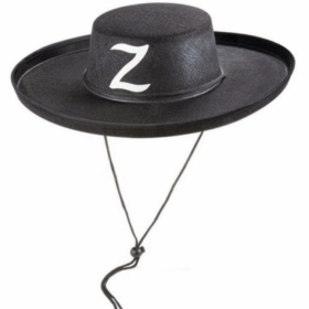 Z Logolu Çocuk Boy Bağcıklı Zorro Şapkası
