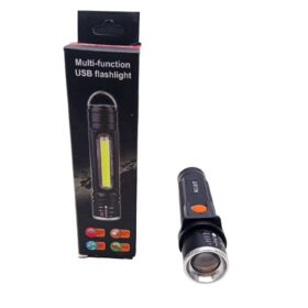 ZOMLU USB ŞARJLI EL FENERİ METAL KASA (K0)